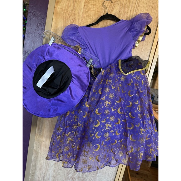 Disney Parks Minnie Mouse Witch Costume Dress  W/ Hat  KIDS SZ 5/6 - NWT - Picture 2 of 2